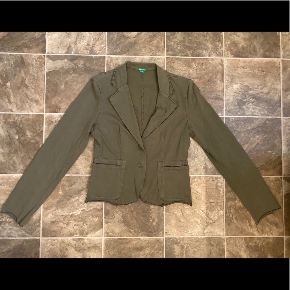 Benetton Jersey Distressed Jacket